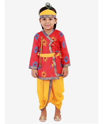 Krishna Costume for Kids in red